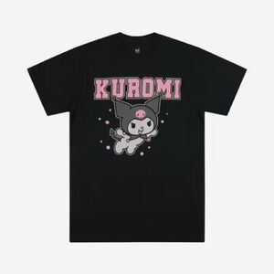 Kuromi Navy Blue Short Sleeve Graphic T-Shirt